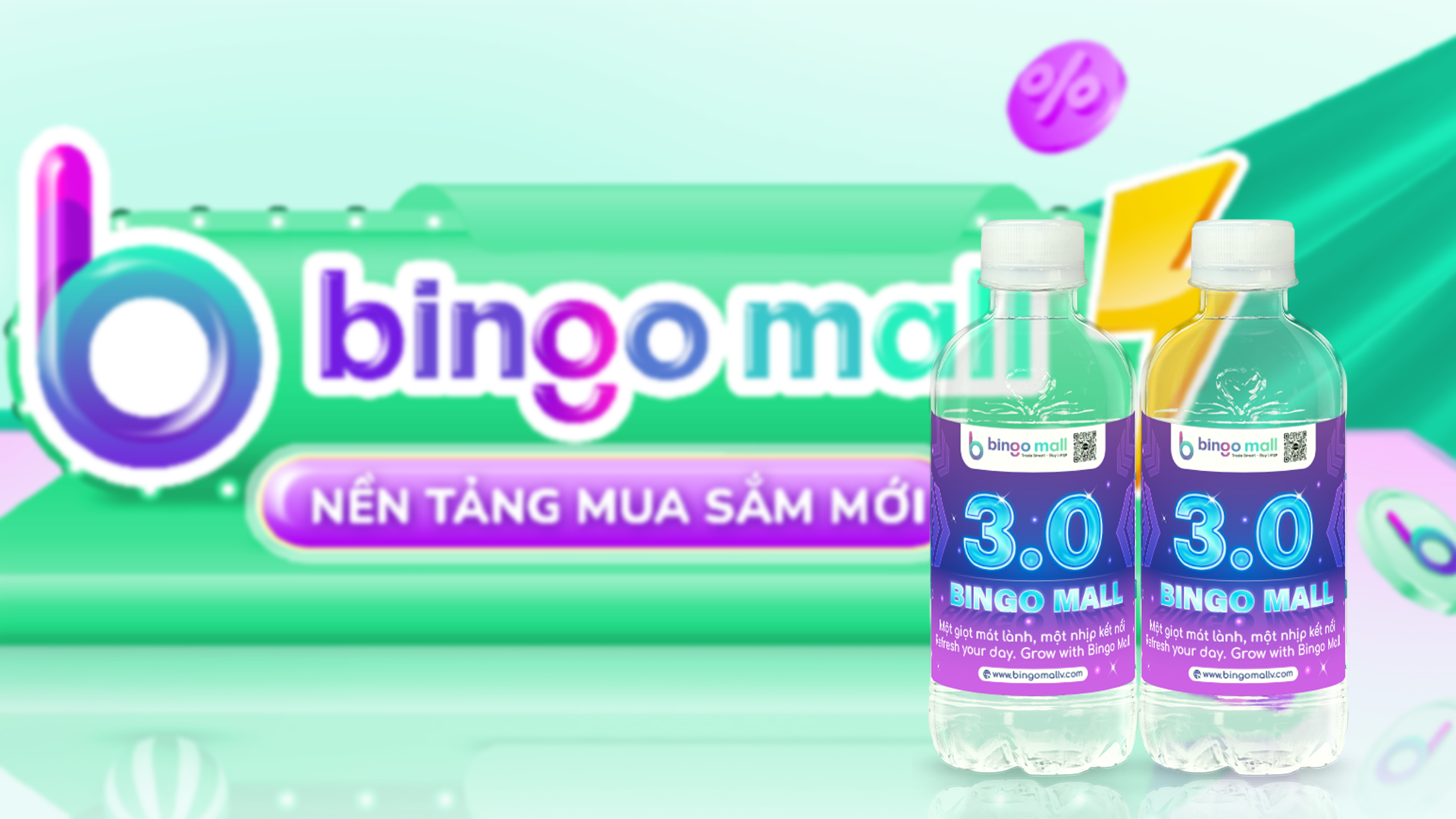 Bingo Mall dùng nước logo riêng, đem Bingo Mall 3.0 đến với khách hàng