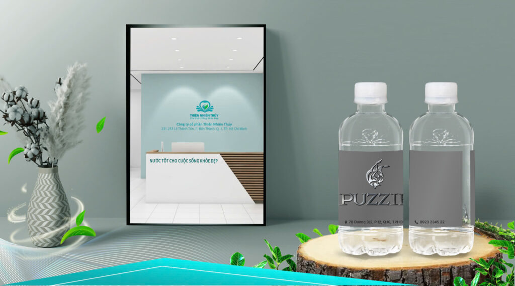 CHAI NƯỚC NHỎ, Ý TƯỞNG LỚN: KHI THƯƠNG HIỆU TRANG SỨC PUZZIE SỬ DỤNG NƯỚC UỐNG IN LOGO.