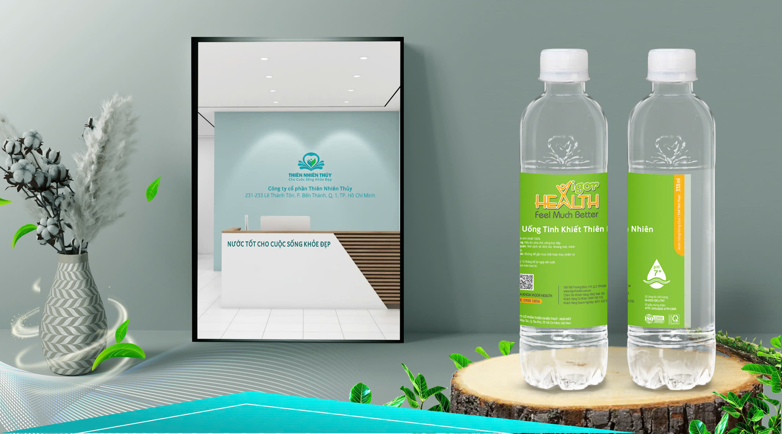 Vigor Health: Chiến Lược Marketing Thương Hiệu Với Nước Đóng Chai Có Logo