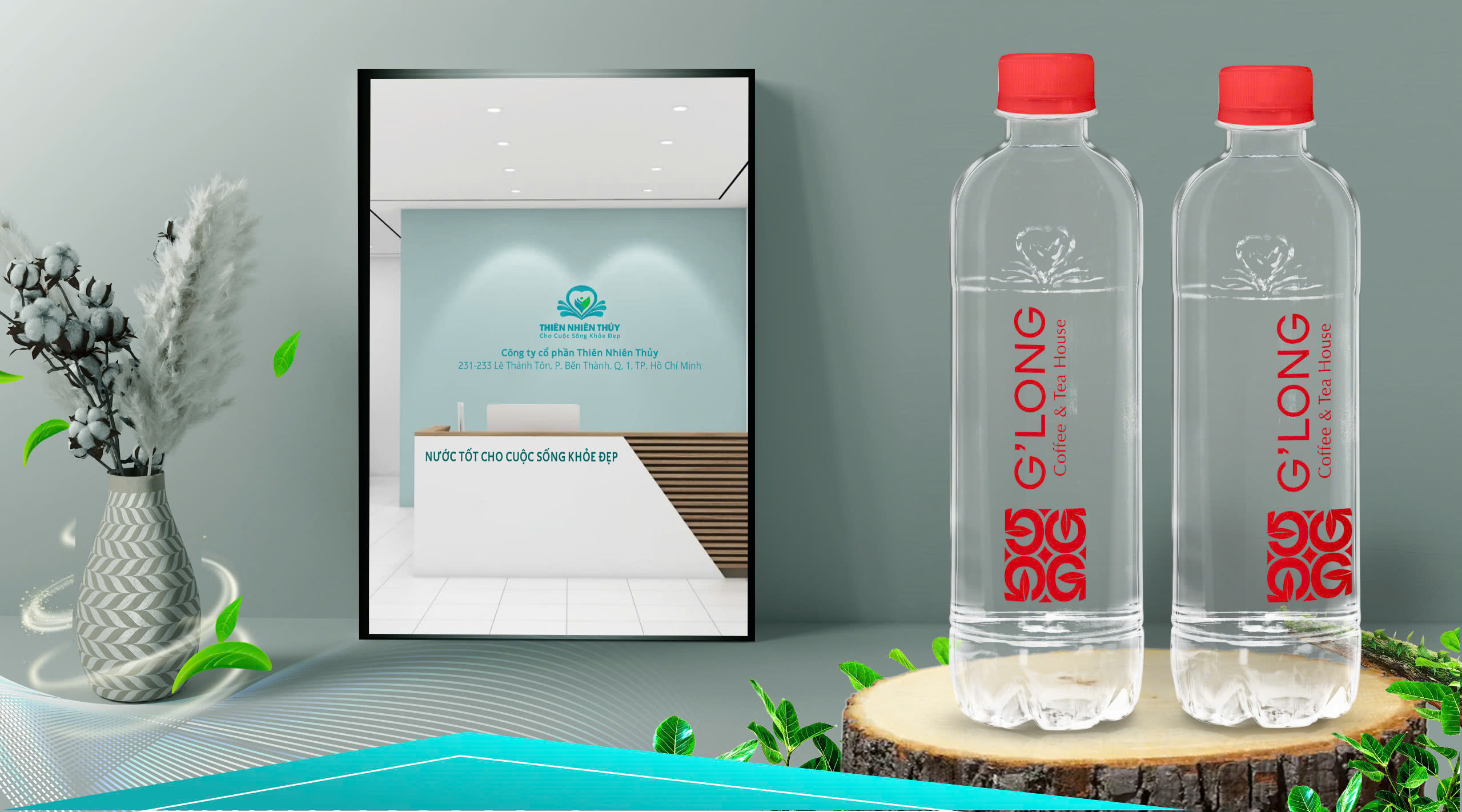 Dịch vụ gia công chai nước in logo: Giải pháp thương hiệu tiết kiệm & ấn tượng