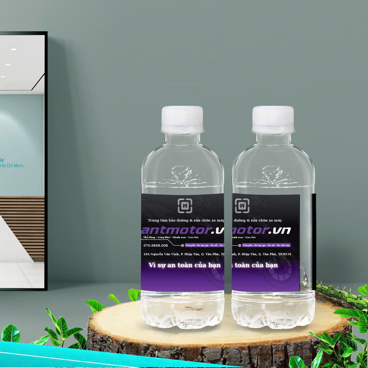 Gia công nước đóng chai 250ml - Antmotor