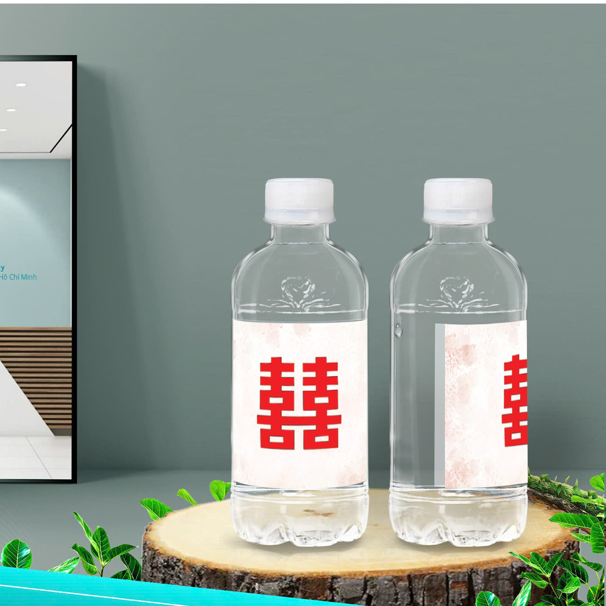 Gia công nước đóng chai 250ml - Tiệc Cưới