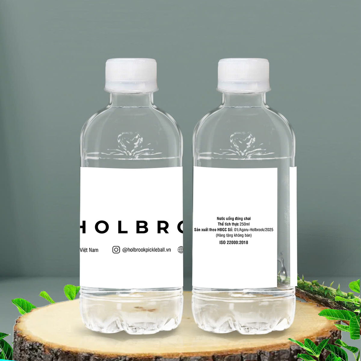 Gia công nước đóng chai 250ml - HolBrook