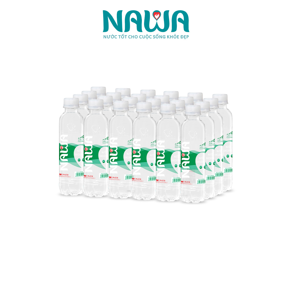 Nước ion khoáng thiên nhiên NAWA Lốc 24 chai 333ml