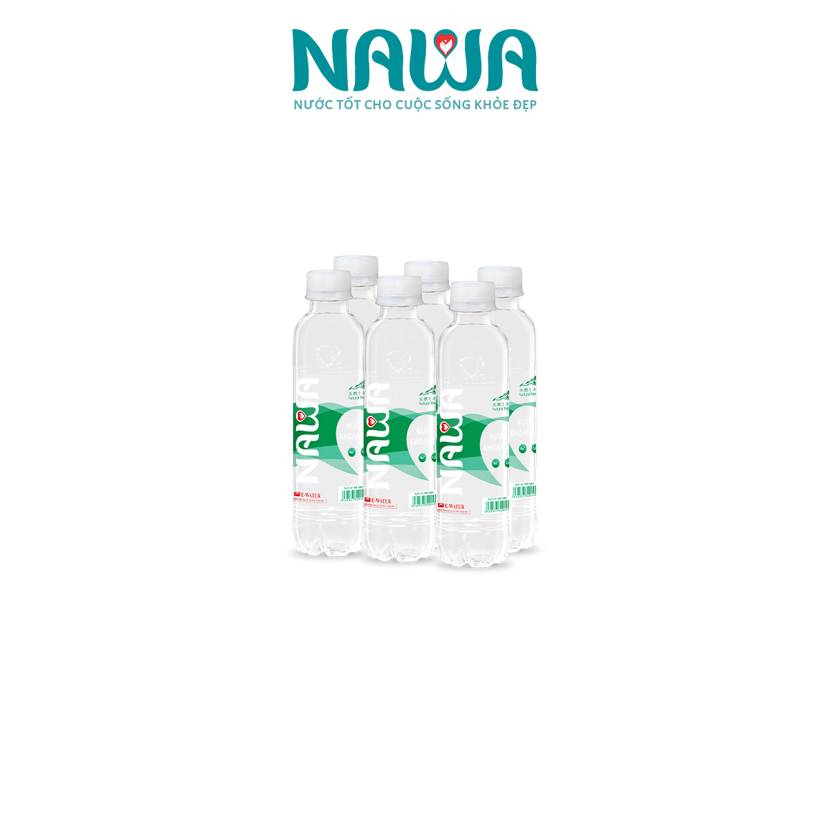 Nước ion khoáng thiên nhiên NAWA Lốc 6 chai 333ml