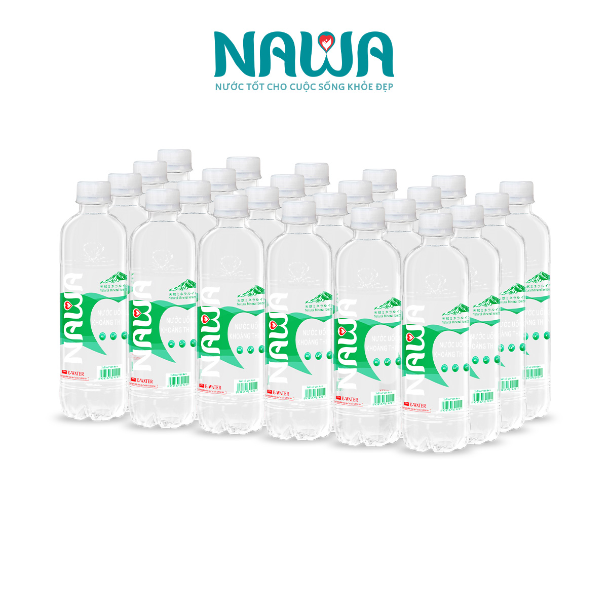 Nước ion khoáng thiên nhiên NAWA Lốc 24 chai 500ml