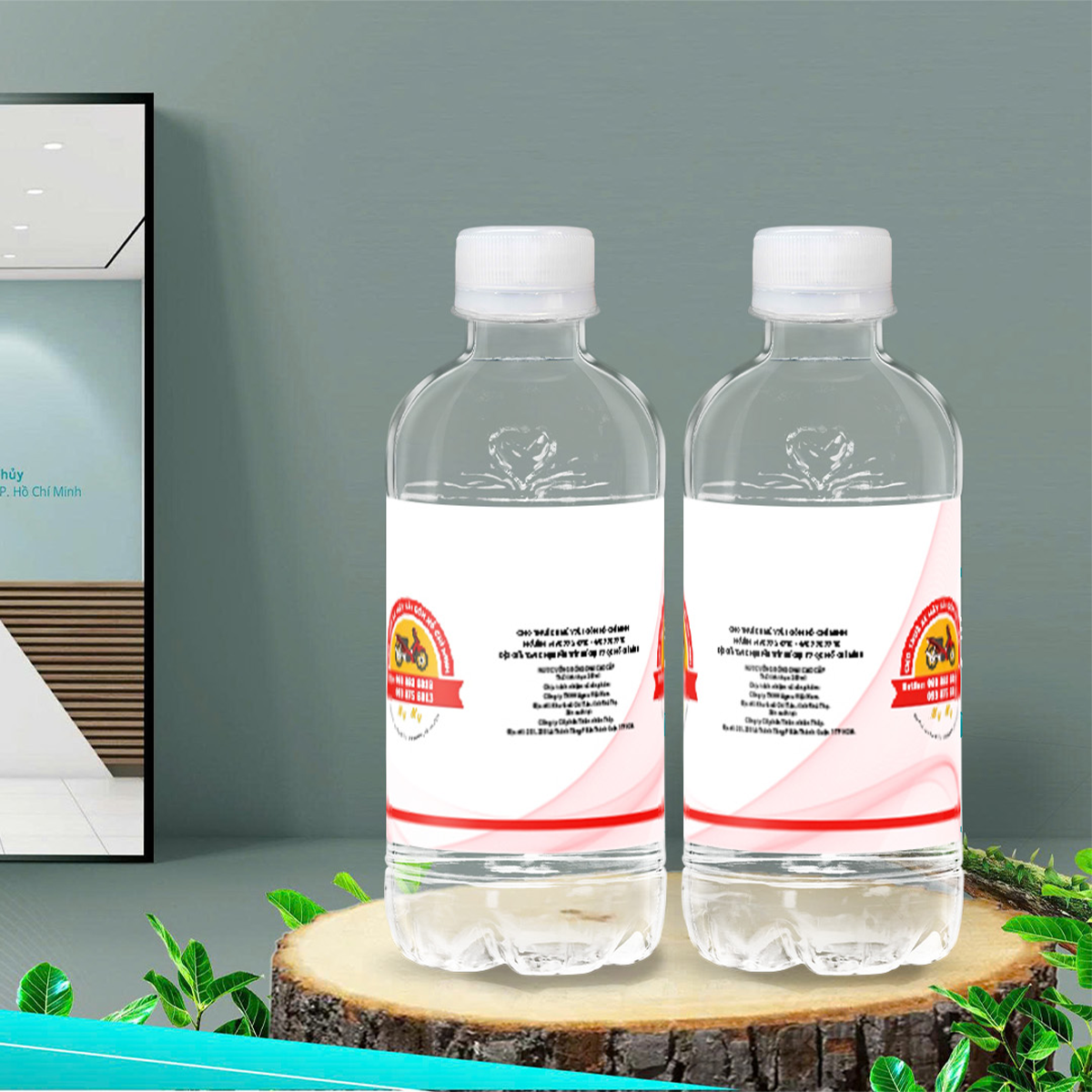 Gia công nước đóng chai 350ml - CHO THUÊ XE MÁY