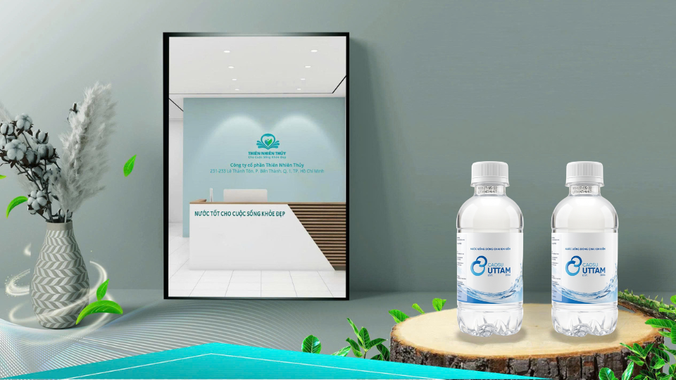 Gia công nước đóng chai 250ml - Cao su UTTAM