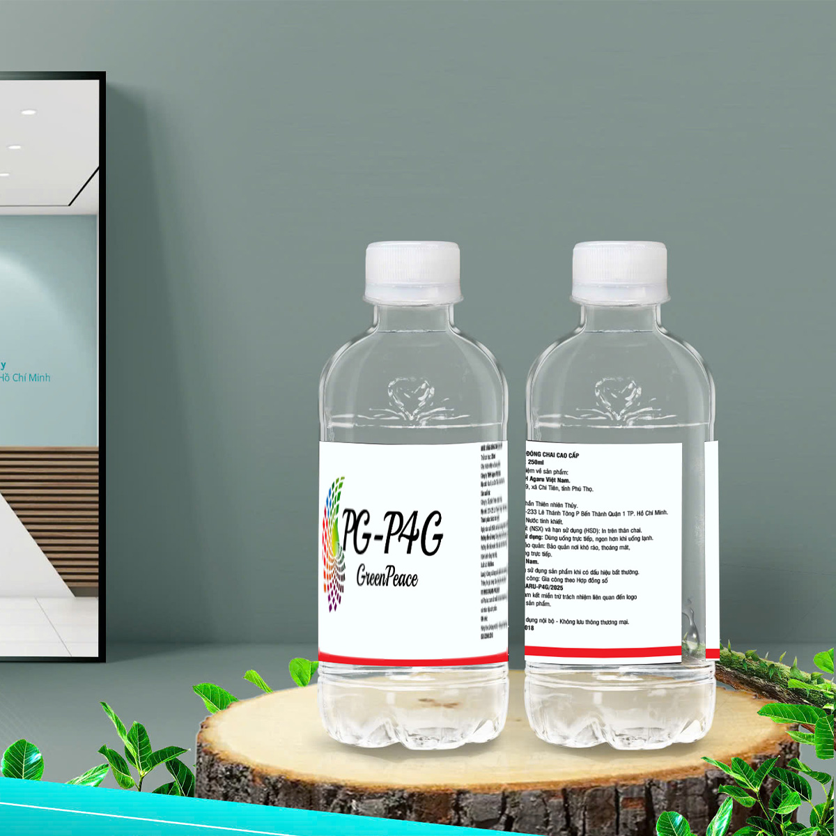Gia công nước đóng chai 250ml - PG -P4G
