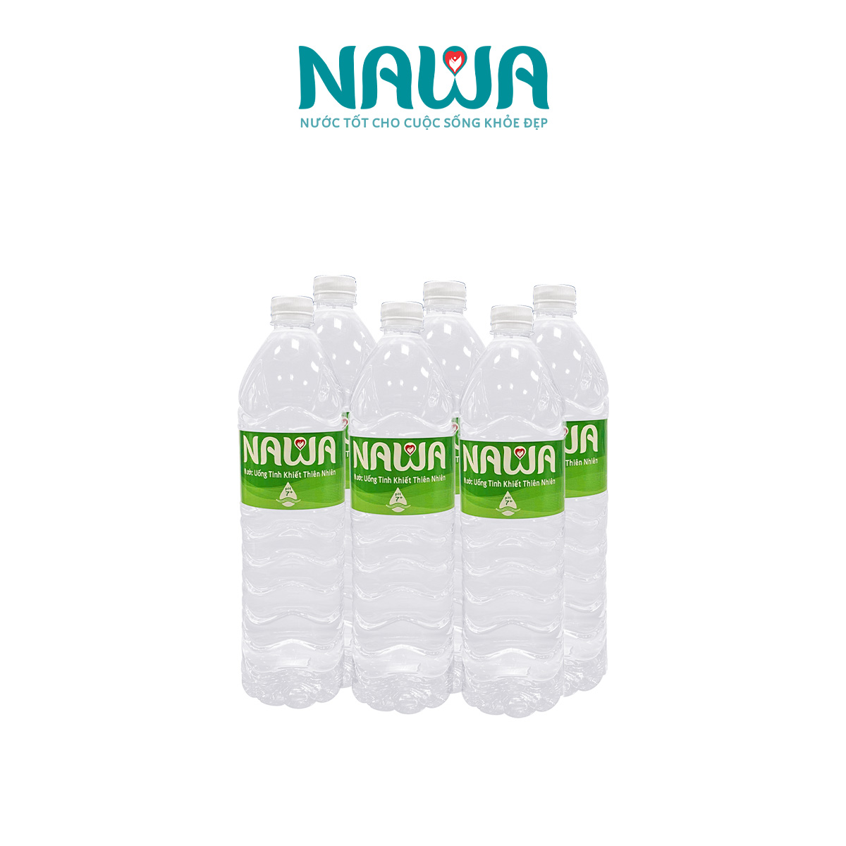 Nước tinh khiết thiên nhiên NAWA Lốc 6 chai 1.5 lít