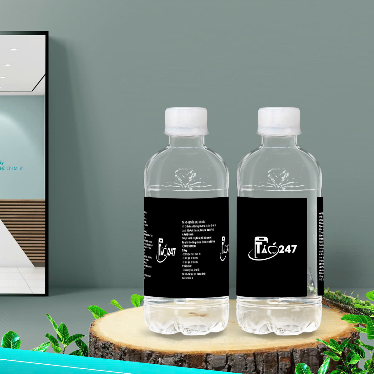 Gia công nước đóng chai 250ml - Táo 247