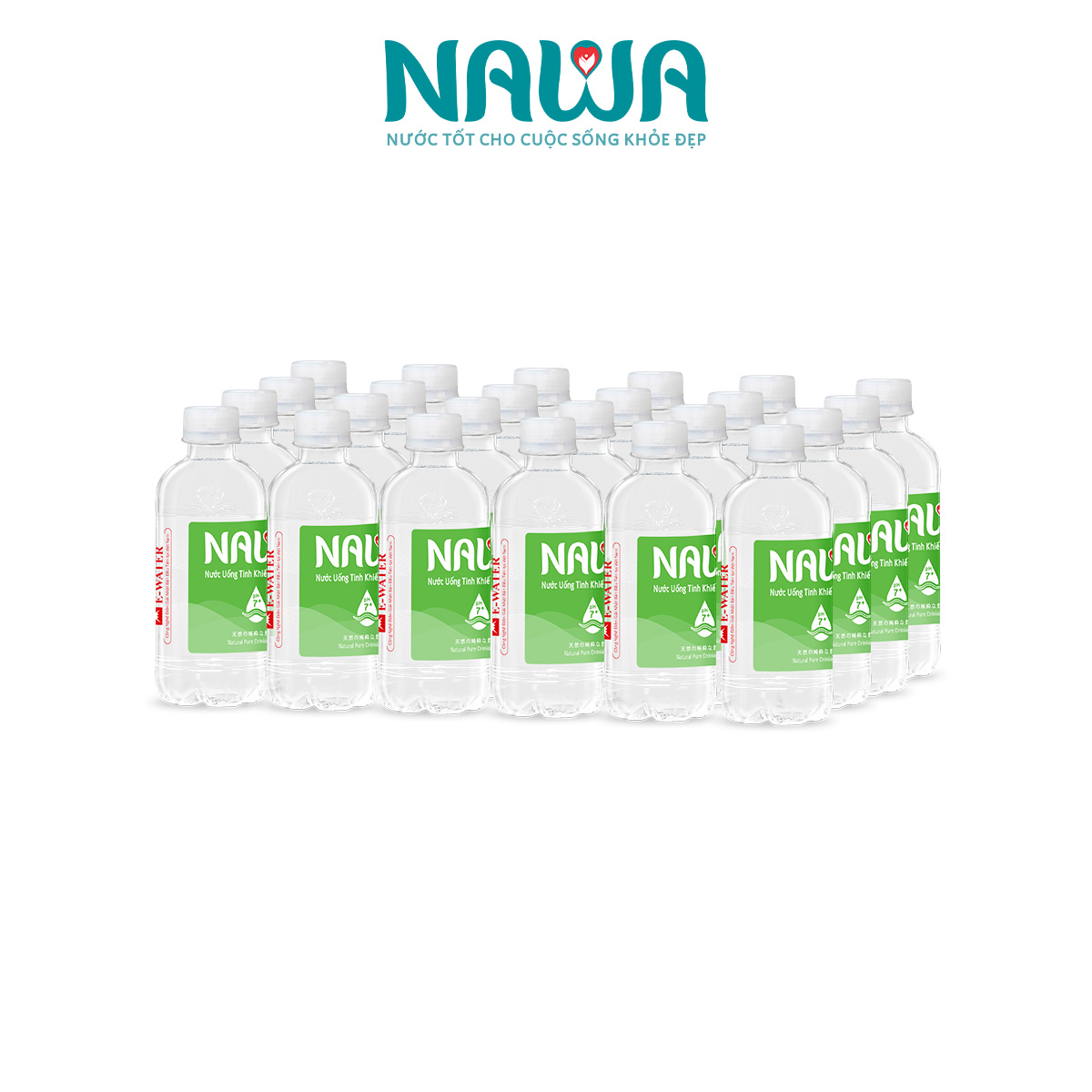 Nước tinh khiết thiên nhiên NAWA Lốc 24 chai 250ml