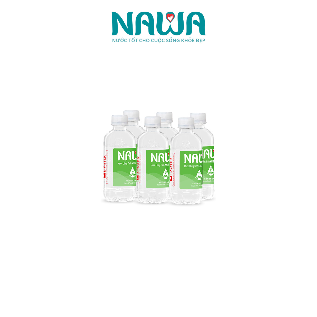 Nước tinh khiết thiên nhiên NAWA Lốc 6 chai 250ml