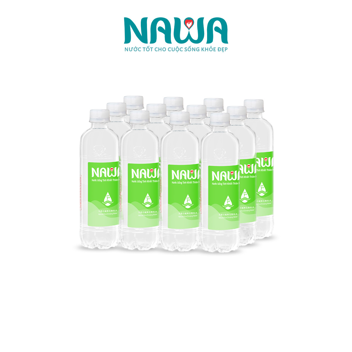 Nước tinh khiết thiên nhiên NAWA Lốc 12 chai 500ml
