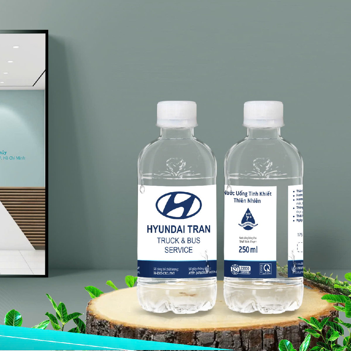Gia công nước đóng chai 250ml - Huyndai Trần
