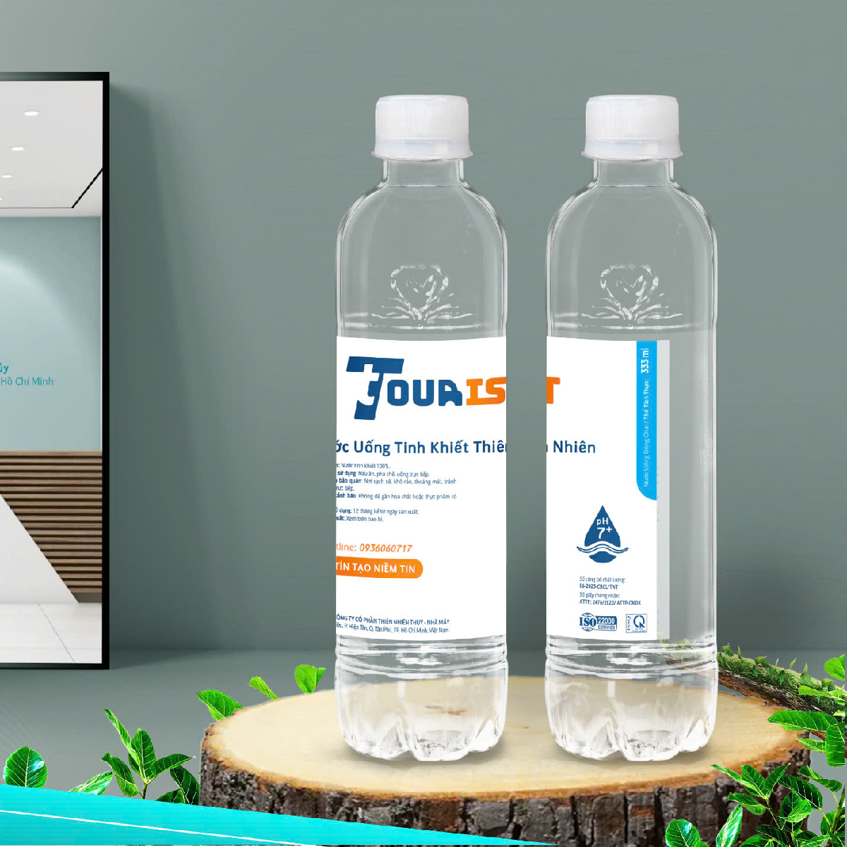 Gia công nước đóng chai 333ml - Jouaist