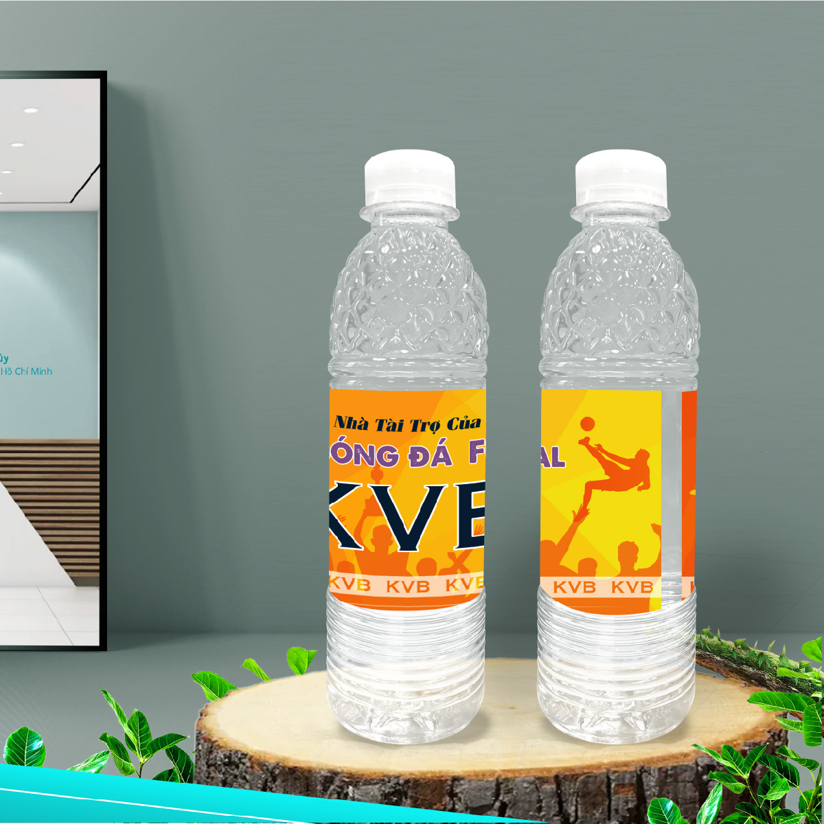 Gia công nước đóng chai 333ml - KVB