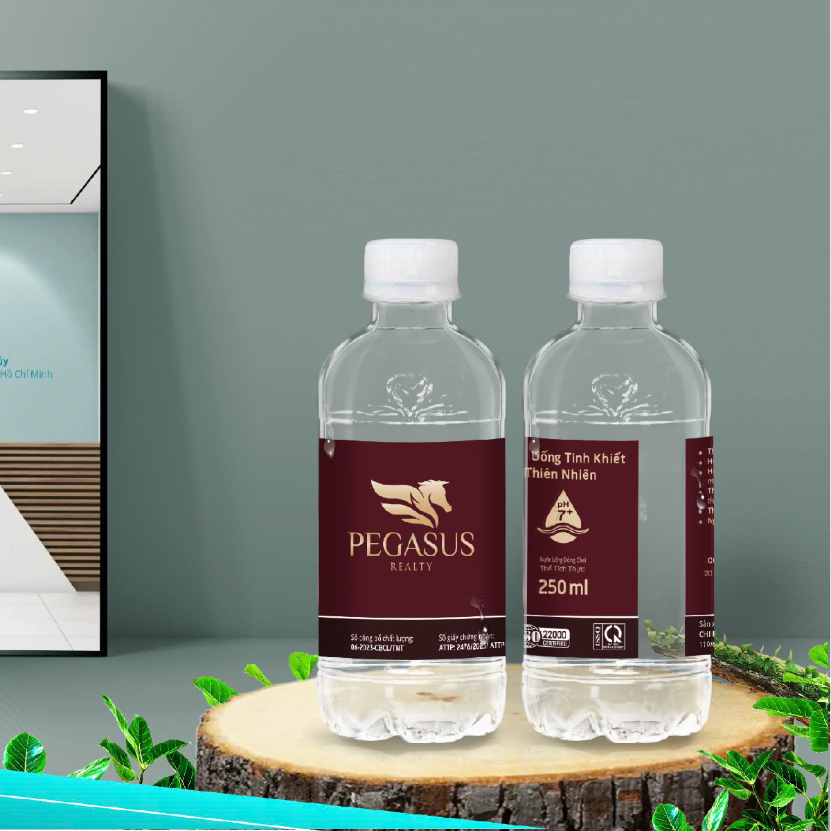 Gia công nước đóng chai 250ml - Pegasus