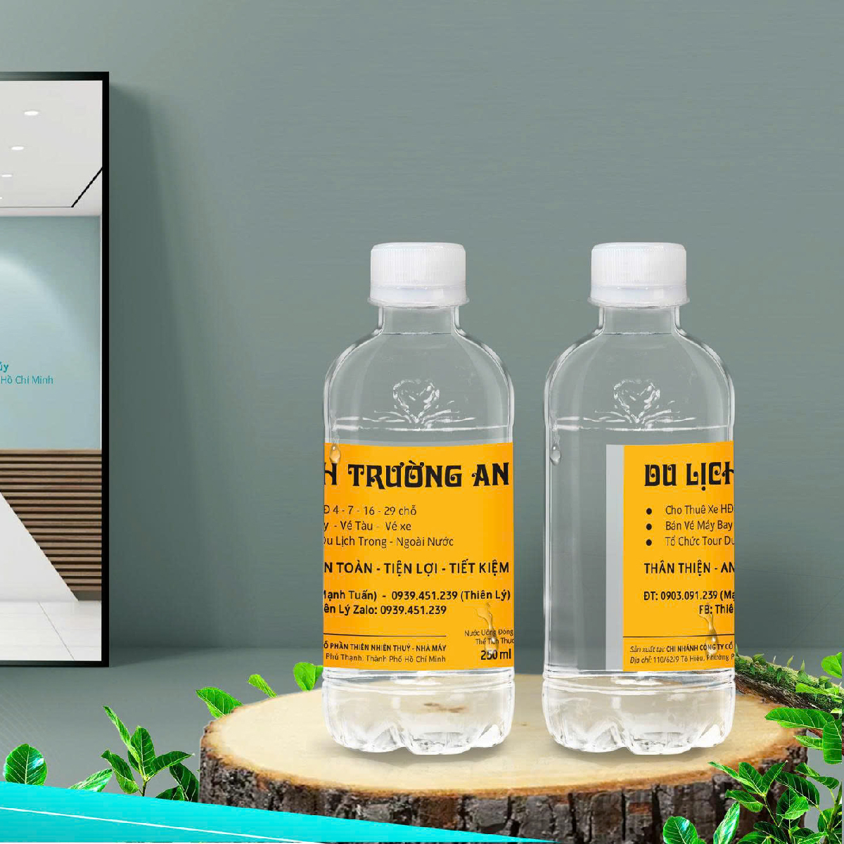 Gia công nước đóng chai 250ml - Du lịch Trường An