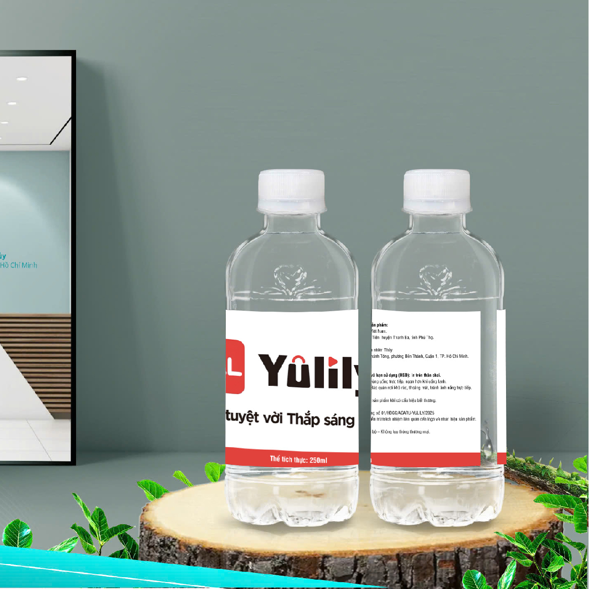 Gia công nước đóng chai 250ml - Yulily