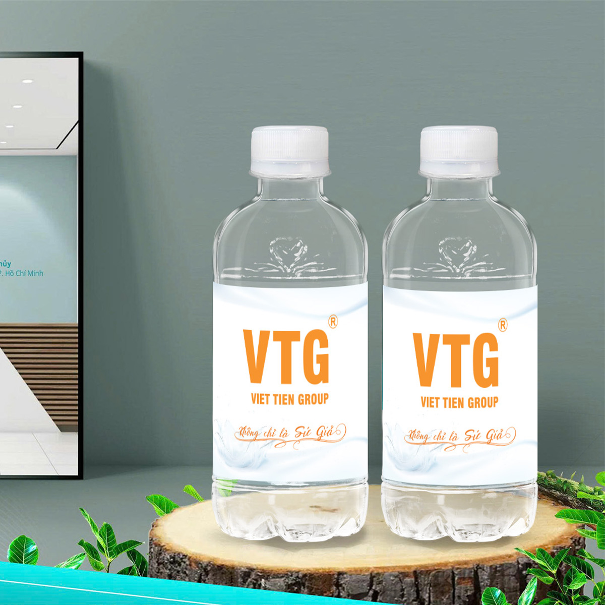 Gia công nước đóng chai 350ml - VTG