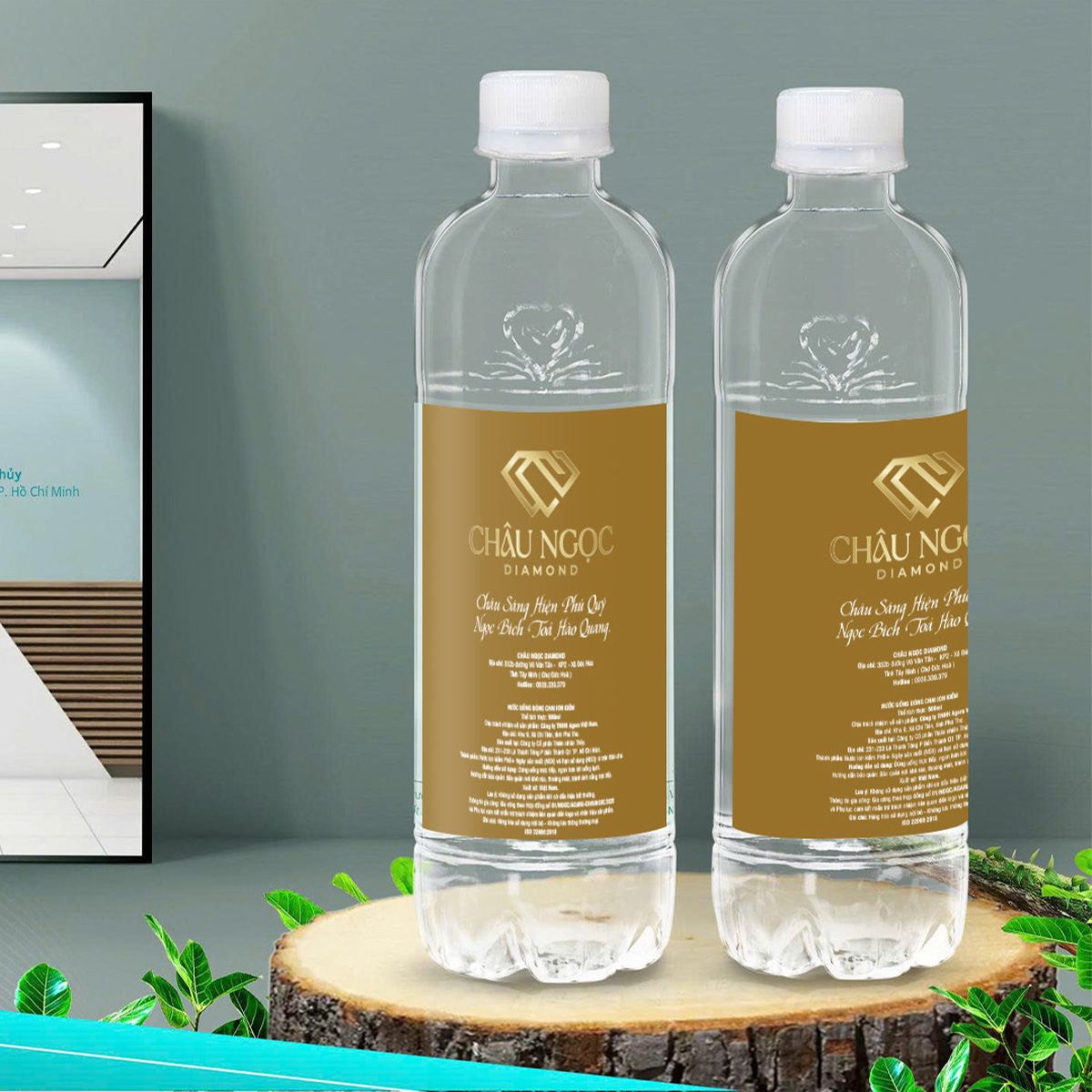 Gia công nước đóng chai 500ml - CHÂU NGỌC DIAMOND