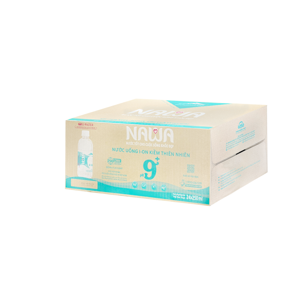 thùng nước ion kiềm nawa 24 chai 250ml